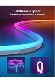 LAMPİST 5V RGB NEON LED MAGIC 5 Metre - Görsel 3